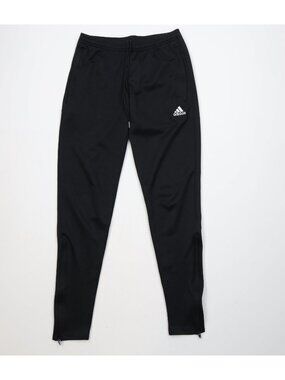 Vintage Adidas Womens Small Tapered Leg Running Jogging Soccer Pants Black